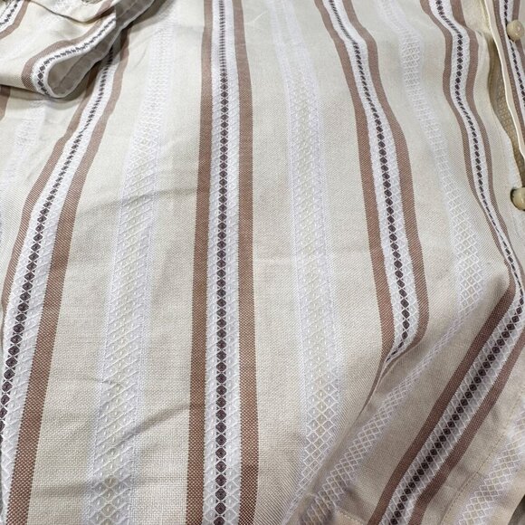 Corneliani Button Down Dress Shirt Mens Italy Cotton Striped Long Sleeve Top - Picture 3 of 16